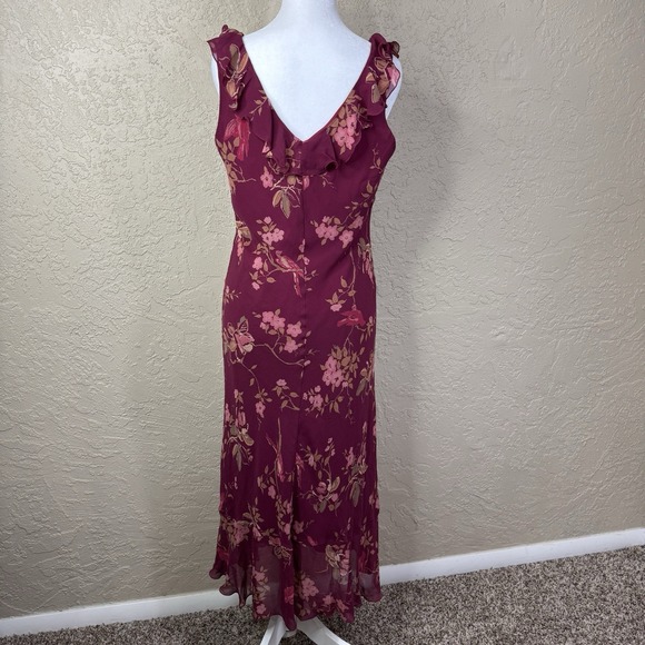 jonathan martin Dresses & Skirts - Jonathan Martin Studio VTG Y2K Silk Maxi Dress Sz 10 Floral Fairy Ruffle Babydol
